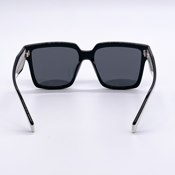 LNEW PRADA PR24ZS 1AB5S0 WOMEN’S SUNGLASSES PRADA PR 24ZS BLACK WHITE SPR 24Z - Picture 8 of 14